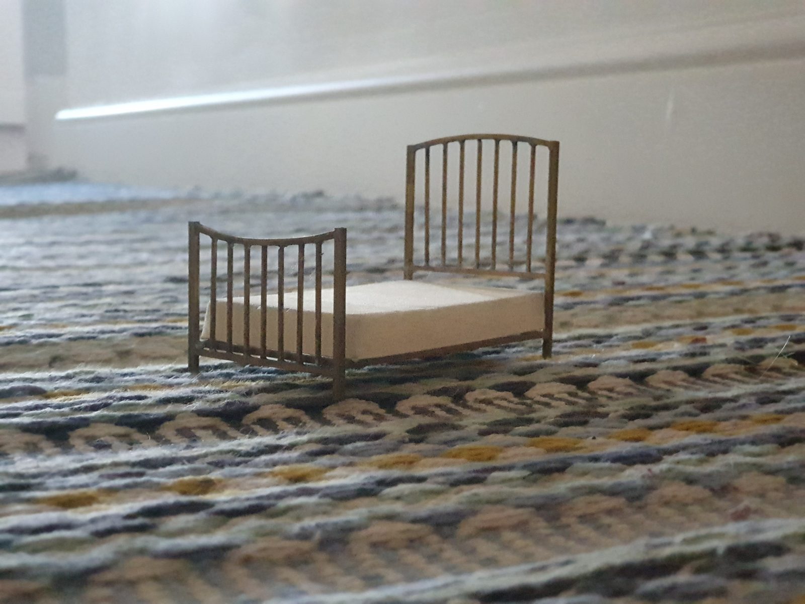 Soldered bed frame made by Lucy Fowler